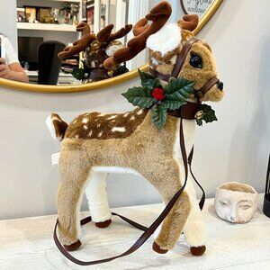 Vintage Spotted Deer Animated Rudolph Reindeer Santa's Best Christmas Needs Cord